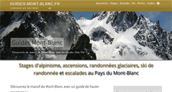 Desktop Screenshot of guides-mont-blanc.fr