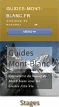 Mobile Screenshot of guides-mont-blanc.fr